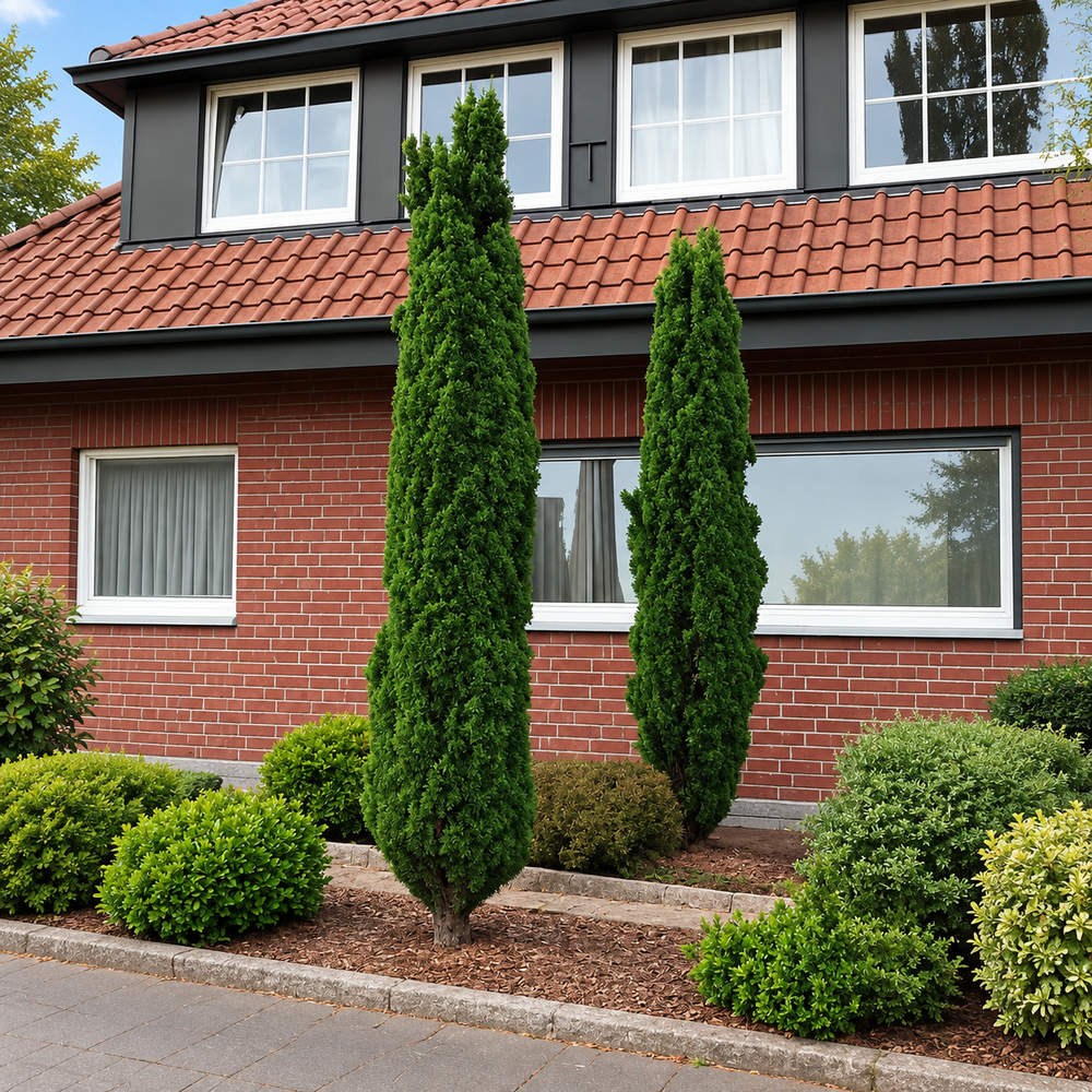 Tisa Columnara Robusta (Taxus Baccata), conifer vesnic verde pentru gard viu sau planta solitara