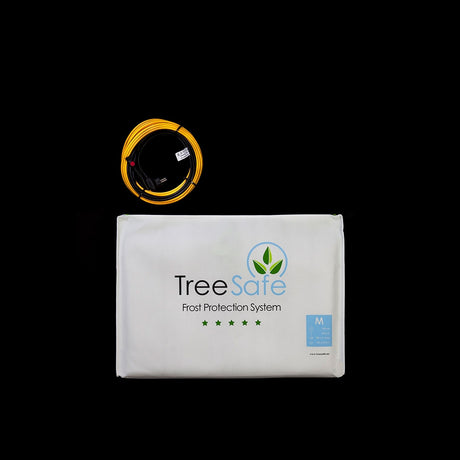 Cabluri incalzire anti-inghet TreeSafe S-M-L-XL-XXL cu termostat automat, Protectie pentru plante, ghivece, copaci, 10W/m pentru Plante Mediteraneene