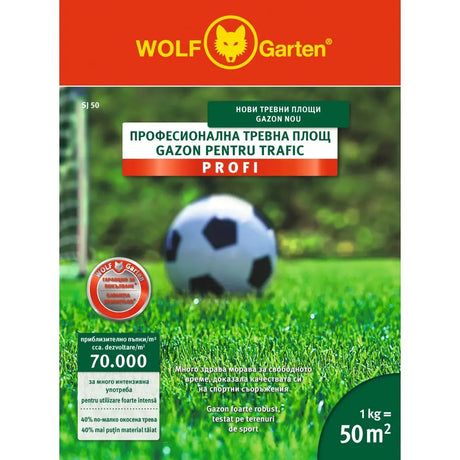 Seminte gazon rezistent Wolf-Garten Heavy Duty – Durabilitate maxima si regenerare rapida 1 kg, 50 m²