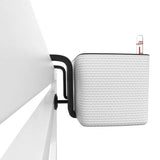 Ghiveci Auto-Irigant Lechuza Cube Color Triple, negru tip ratan, pentru plante cu ghiveci, sistem de autoirigare, include bracket asortat