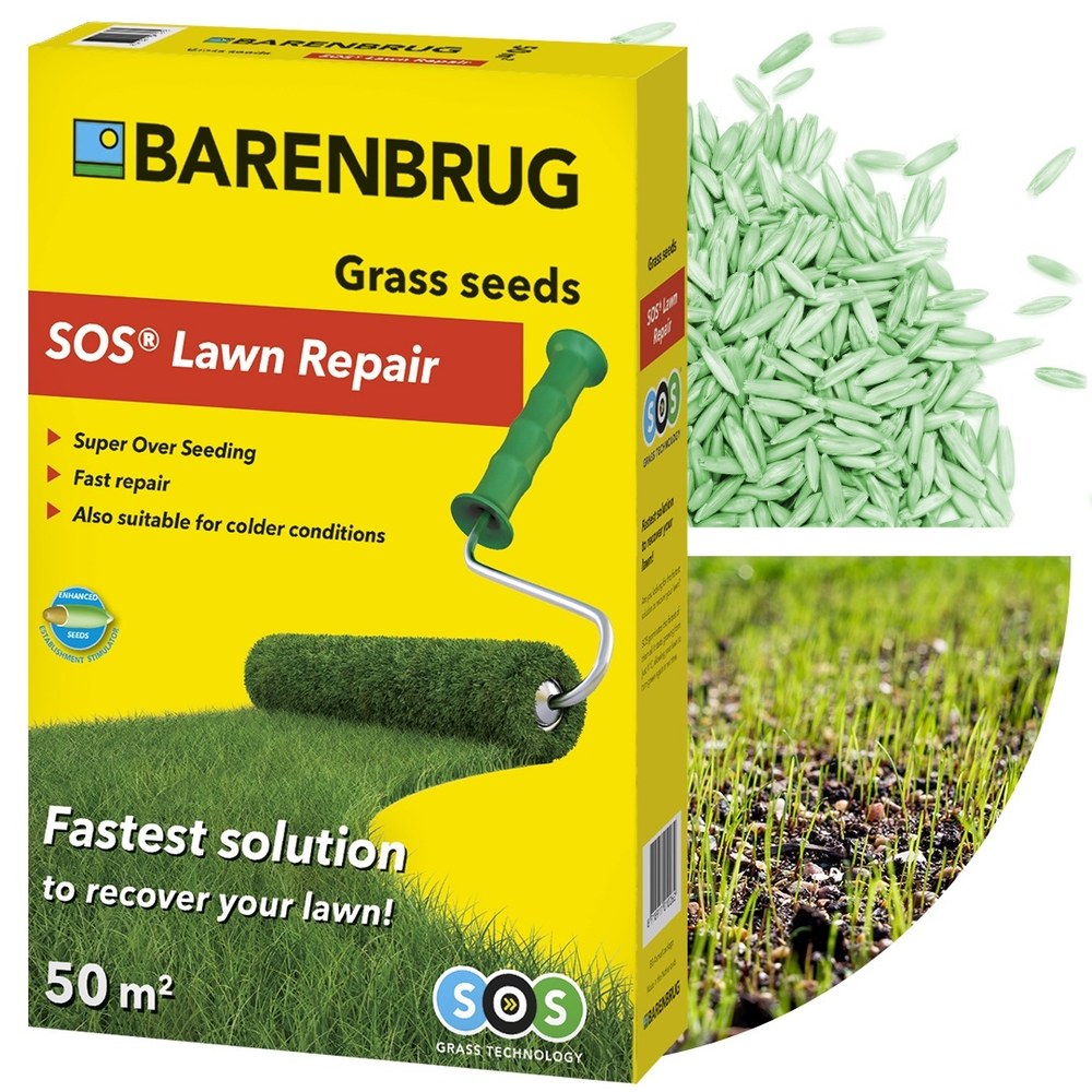 Seminte gazon SOS Lawn Repair Barenbrug 1 kg, refacere rapida si suprainsamantare eficienta