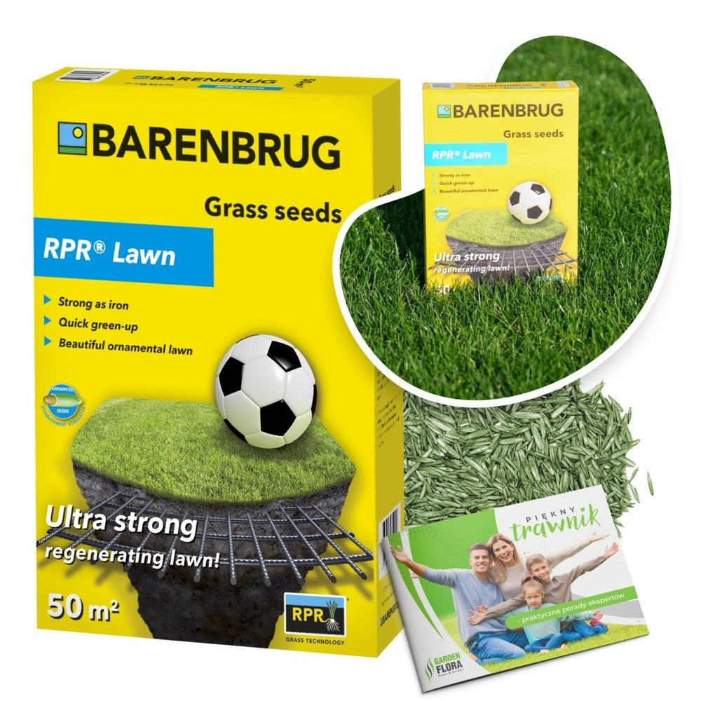 Seminte gazon RPR Lawn Barenbrug 1 kg, gazon sport profesional cu regenerare rapida, 50 mp