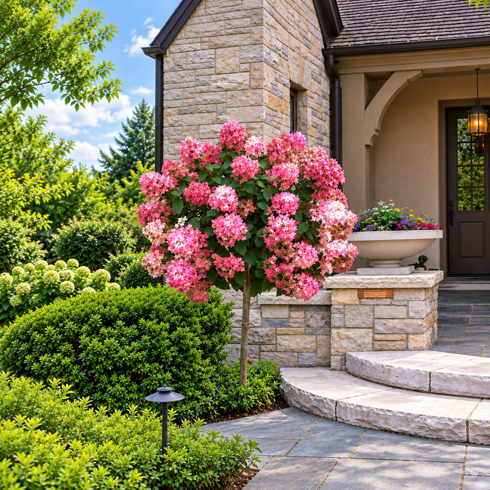 Hortensie paniculata Fire Light – roz-rosu - Tip Copacel