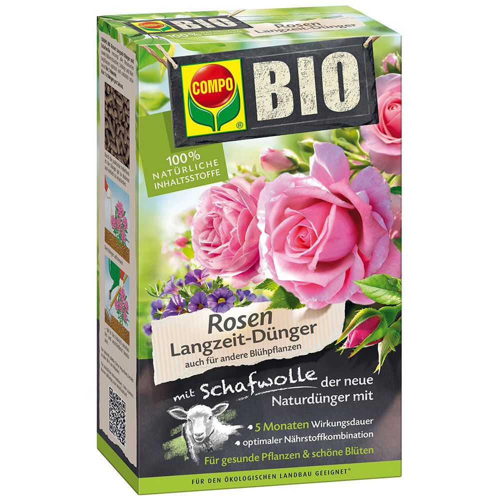 Ingrasamant Organic pentru Trandafiri & Plante Infloritoare de Lunga Durata 750g cu Lana de Oaie, COMPO - VERDENA-750 g