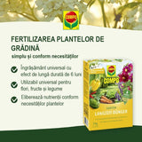 Black Friday - Reduceri Ingrasamant pentru Gradina, pentru Flori, Fructe si Legume, 2 kg, Efect de Lunga Durata 6 luni, COMPO Promotie