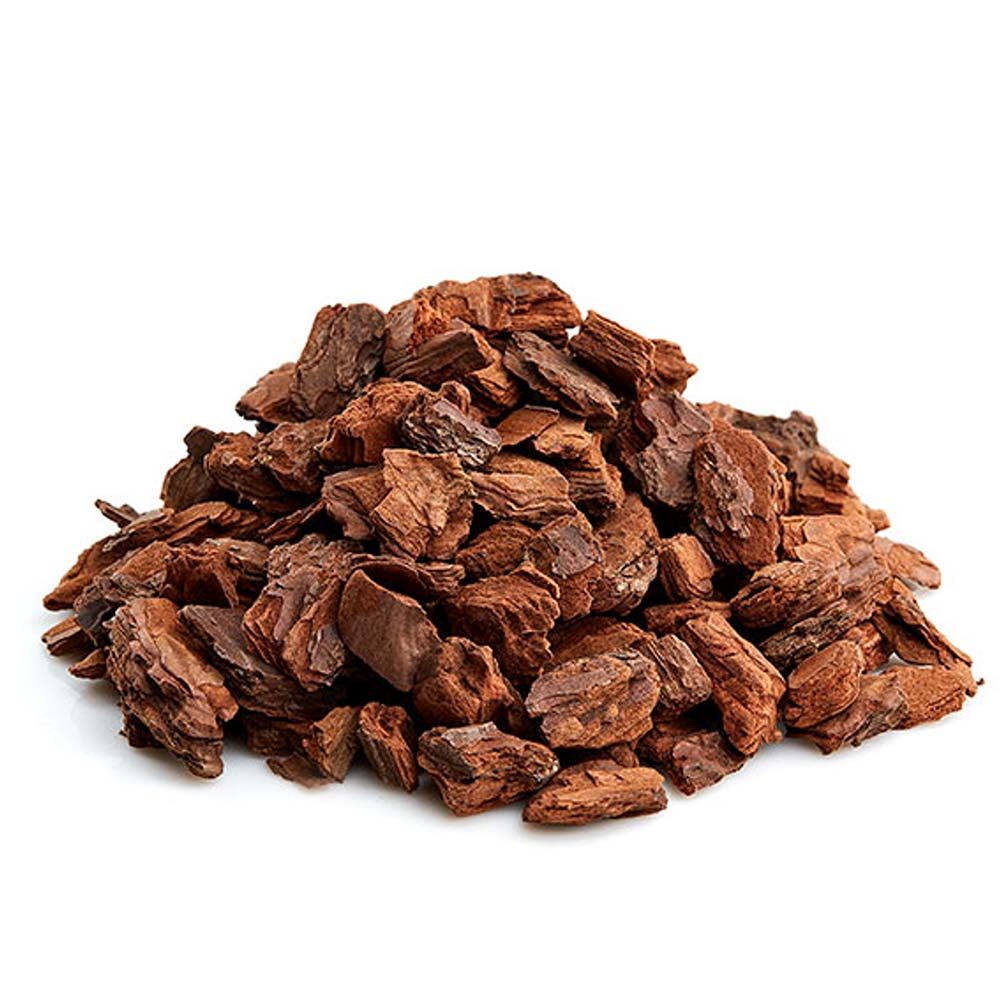 Scoarta Mulci Decorativa de Pin 10-30 mm, sac de 80 litri, protejeaza radacinile plantelor de frig si caldura