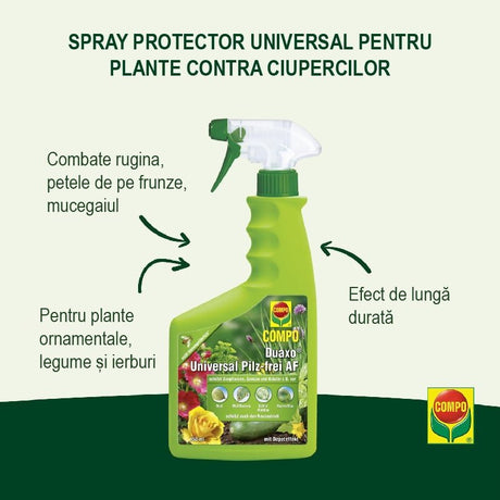 Spray Protector Universal pentru Plante contra Ciupercilor, 750 ml, COMPO - VERDENA - 750 ml