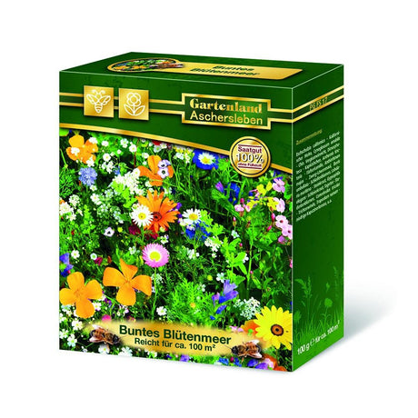 Amestec seminte flori de pasune - Colorata mare de flori, livrat in cutie de 100 g