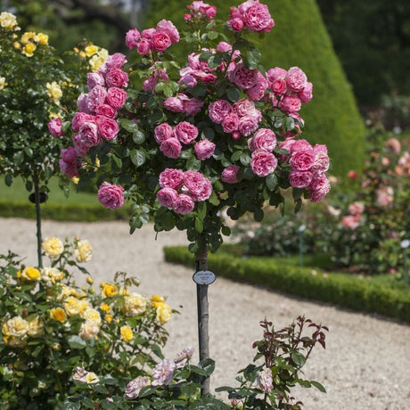 Trandafir copacel Leonardo da Vinci - VERDENA-Tulpina de 90 cm inaltime livrat in ghiveci de 5 L